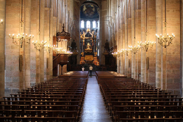 Pray at the Basilica of Saint-Sernin