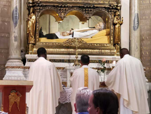 Pray near the Body of Saint John Vianney