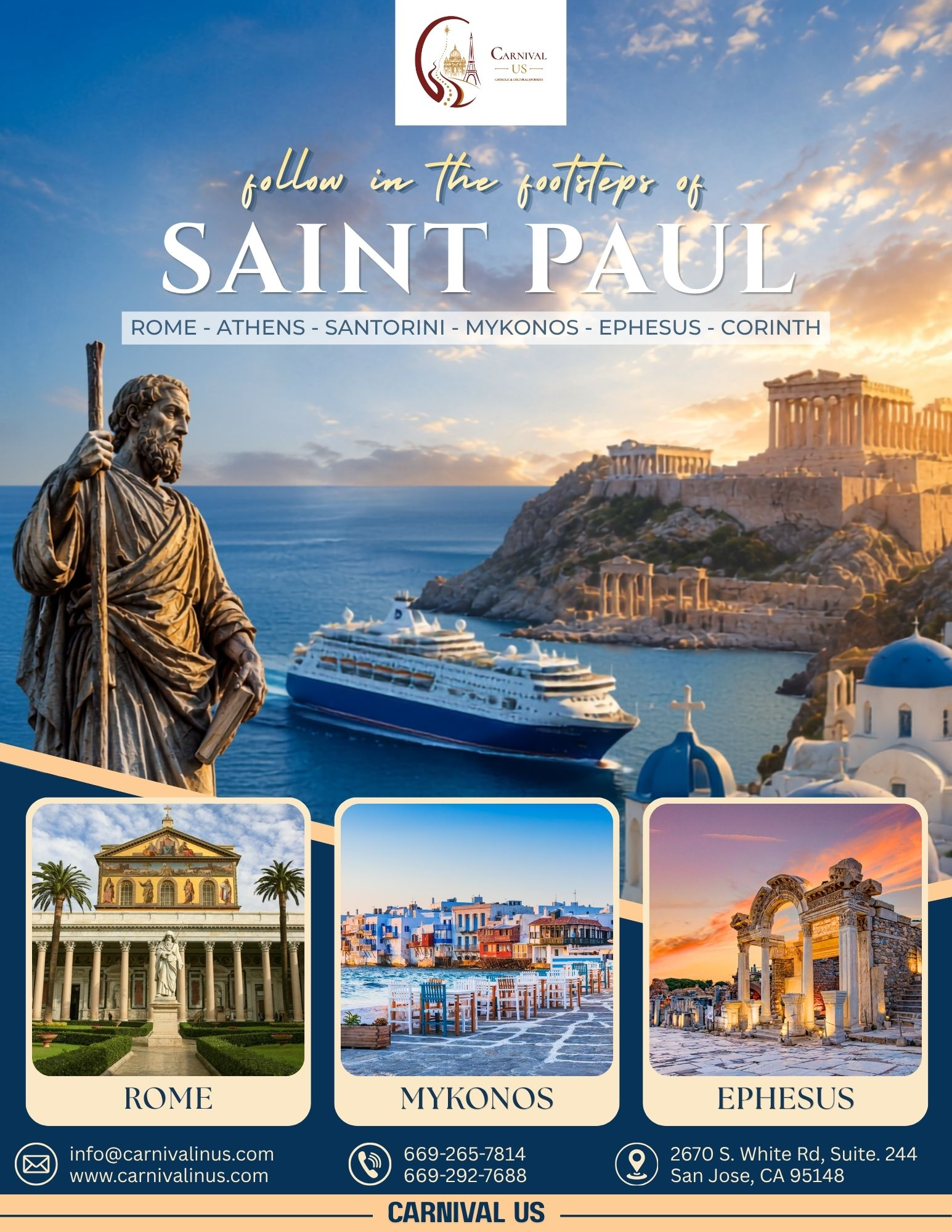 FOLLOW IN THE FOOTSTEPS OF SAINT PAUL